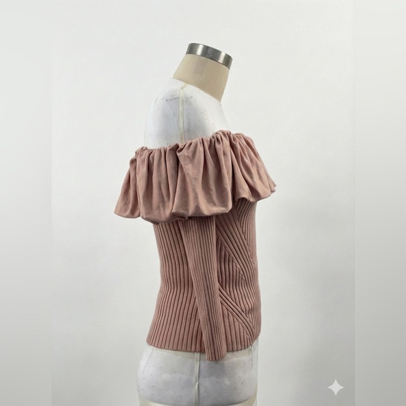 Jonathan Simkhai off shoulder knit top Size S NWOT - Picture 3 of 5